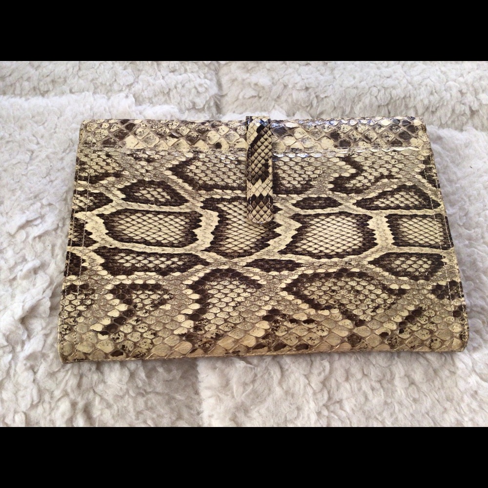 Bags By Supreme Python Snakeskin Embossed Leather… - image 2